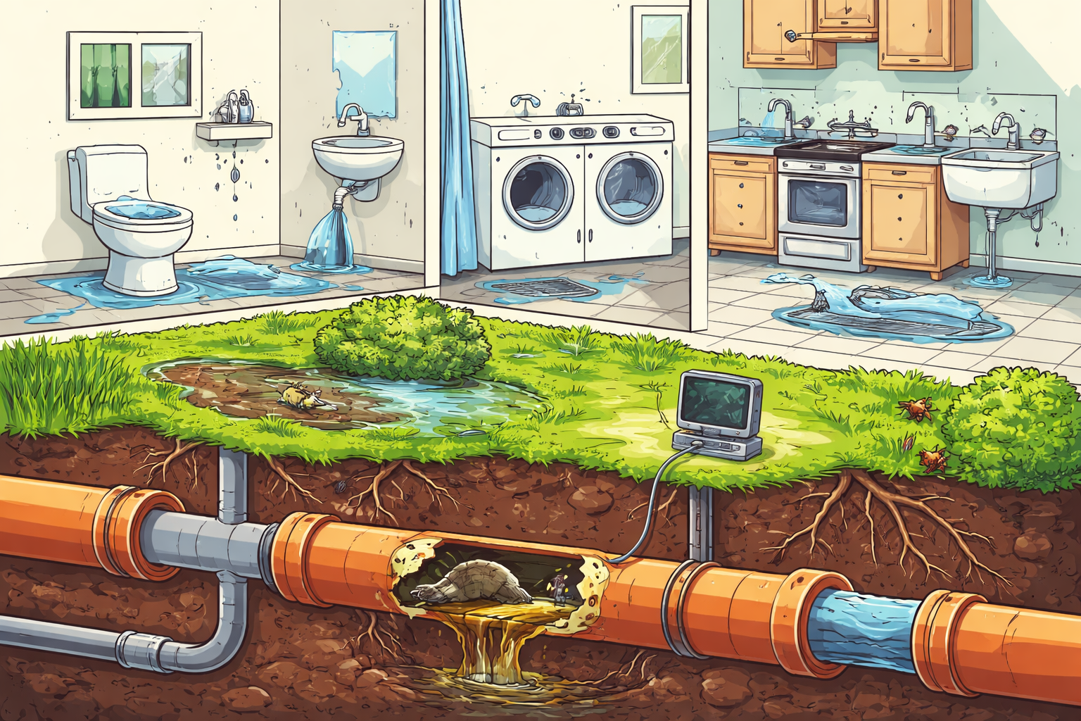 Underground vs. Indoor Sewer Problems and Solutions