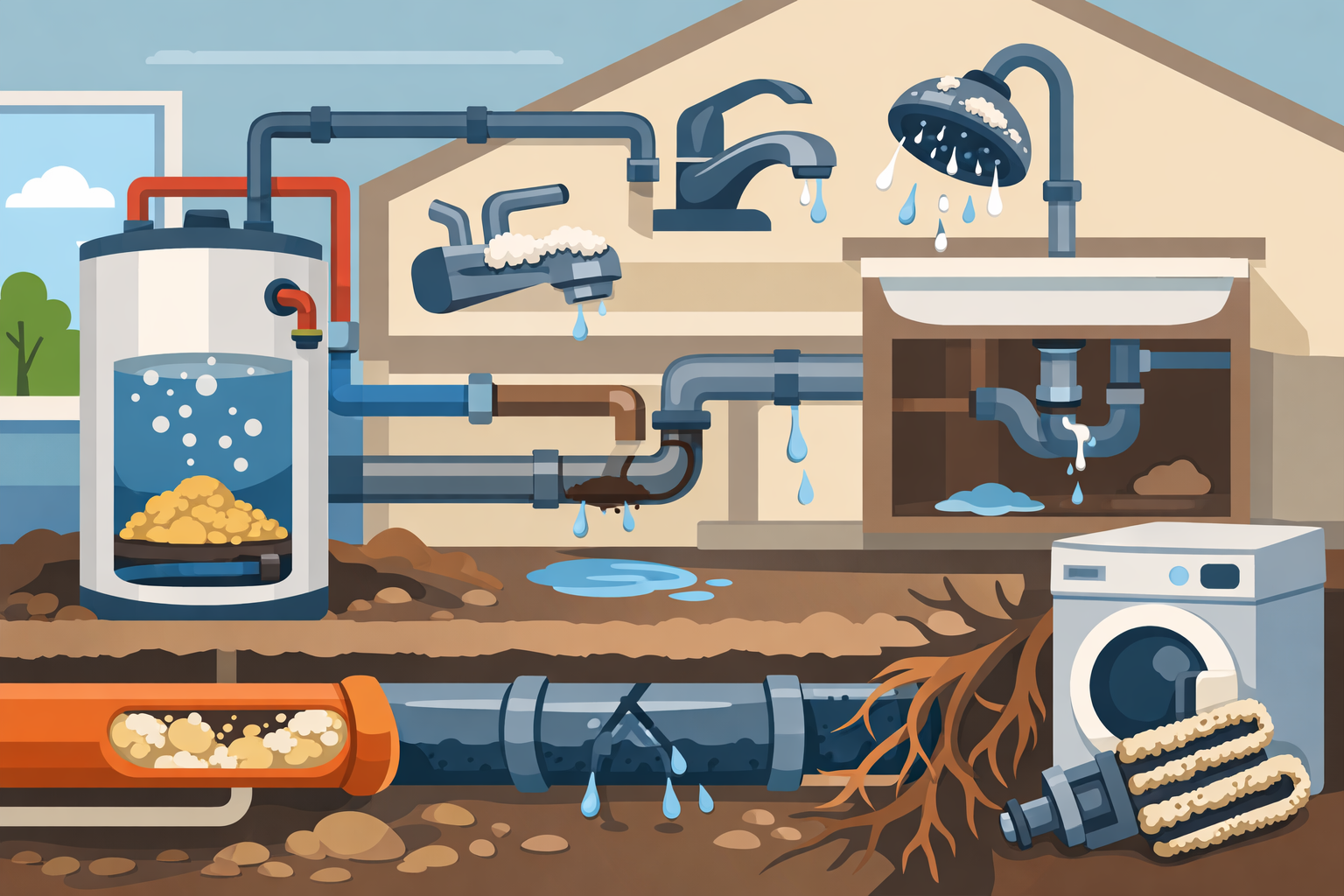 How Hard Water Damages Your Home’s Plumbing System