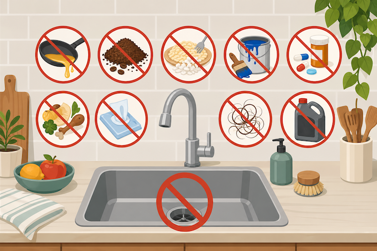 What Not to Pour Down Your Sink: 15 Costly Mistakes