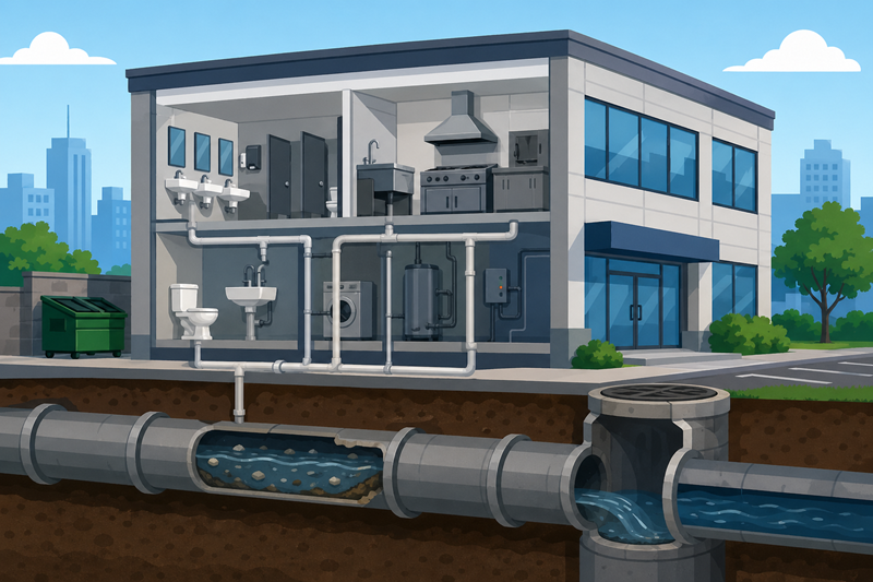 commercial main line failure