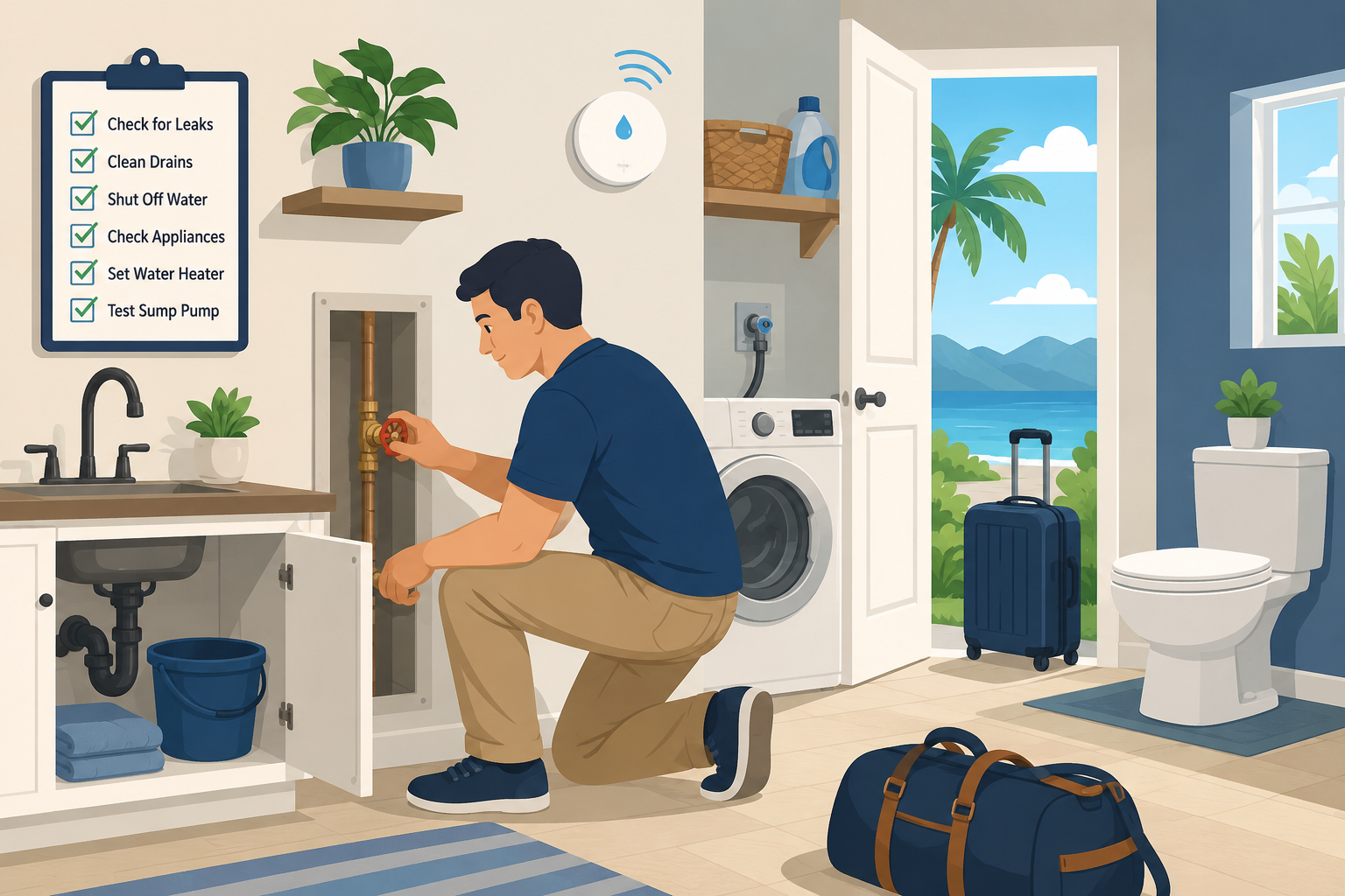 Smart Plumbing Tips Before Leaving for Vacation